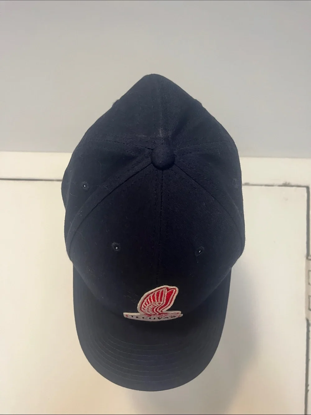 Tecovas Navy Cap with Red & White Eagle Patch